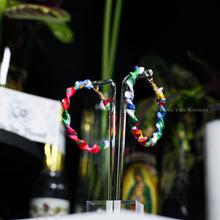 Load image into Gallery viewer, Fabric Wrapped Hoops - Twisted - White