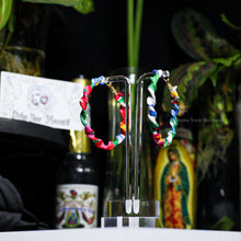 Load image into Gallery viewer, Fabric Wrapped Hoops - Twisted - White