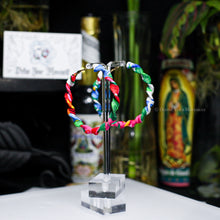 Load image into Gallery viewer, Fabric Wrapped Hoops - Twisted - White