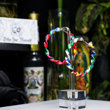 Load image into Gallery viewer, Fabric Wrapped Hoops - Twisted - White