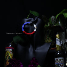 Load image into Gallery viewer, “Homeland Hoops" Satin Cord Braided Hoop Earrings - Philippines