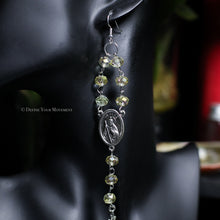 Load image into Gallery viewer, Opal/Silver Rosary Inspired Earrings (Copy)
