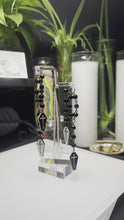 Load and play video in Gallery viewer, Coffin Rosary Inspired Earrings - Double Layered
