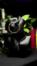 Load and play video in Gallery viewer, Wrapped Hoops - Yellow Tiger’s Eye
