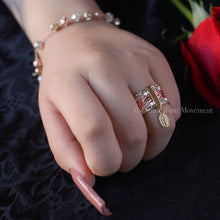 Load image into Gallery viewer, Gold Ring - Tri-Color Virgen De Guadalupe Ring - Size 7
