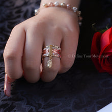 Load image into Gallery viewer, Gold Ring - Tri-Color Virgen De Guadalupe Ring - Size 7
