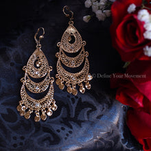 Load image into Gallery viewer, Gold Earrings - Chandelier Earrings - 3&quot;
